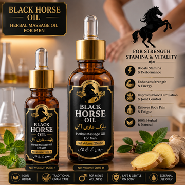 Black Horse Oil Premium Herbal Unani Massage Oil